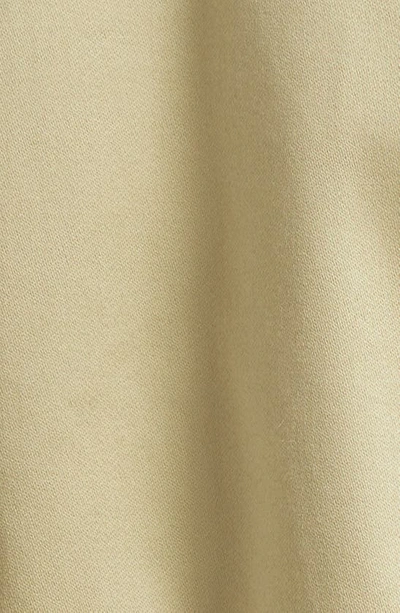 Burberry Shearling Trimmed Cotton Jacket In Hunter