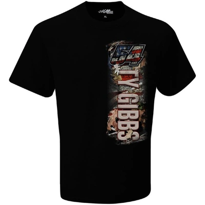 Shop Joe Gibbs Racing Team Collection Black Ty Gibbs Patriotic T-shirt