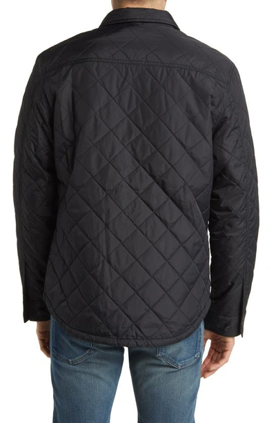 The Normal Brand Regular Fit Quilted Nylon Jacket In Black