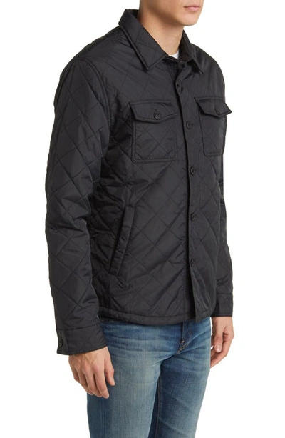 The Normal Brand Regular Fit Quilted Nylon Jacket In Black