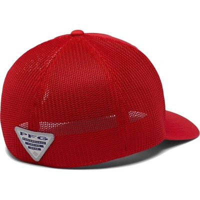 Shop Columbia Scarlet Nebraska Huskers Pfg Hooks Flex Hat