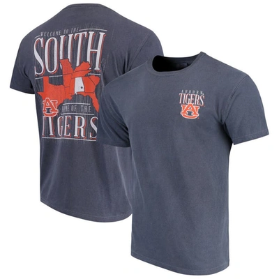 Shop Image One Navy Auburn Tigers Welcome To The South Comfort Colors T-shirt