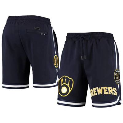 Shop Pro Standard Navy Milwaukee Brewers Team Shorts