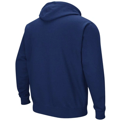 Shop Colosseum Navy Rhode Island Rams Arch And Logo Pullover Hoodie