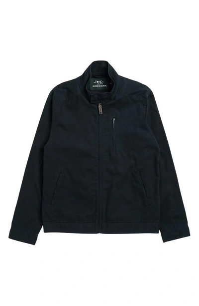 Rodd & Gunn Armitage Cotton Twill Harrington Jacket In Navy