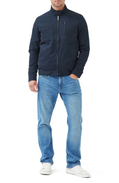 Rodd & Gunn Armitage Cotton Twill Harrington Jacket In Navy