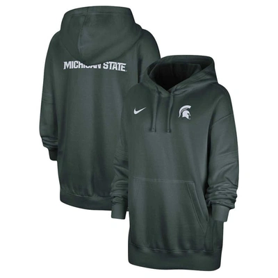 Shop Nike Green Michigan State Spartans Sideline Two-hit Club Fleece Pullover Hoodie