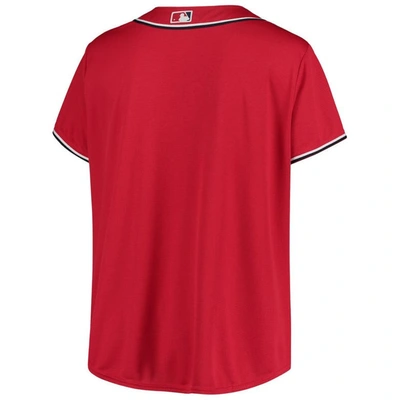 Shop Profile Red Washington Nationals Plus Size Alternate Replica Team Jersey