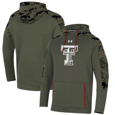 Shop Under Armour Olive Texas Tech Red Raiders Freedom Pullover Hoodie