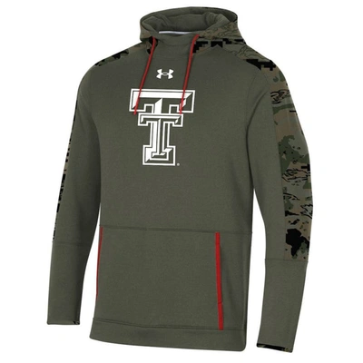 Shop Under Armour Olive Texas Tech Red Raiders Freedom Pullover Hoodie