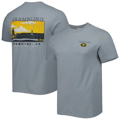 Shop Image One Gray Grambling Tigers Campus Scenery Comfort Color T-shirt