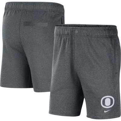 Shop Nike Gray Oregon Ducks Fleece Shorts