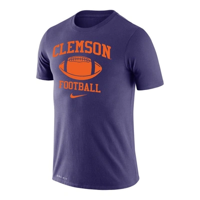 Shop Nike Purple Clemson Tigers Big & Tall Football Legend Performance T-shirt
