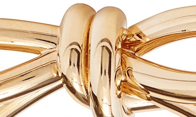 Shop Valentino Garavani Bow Cuff Bracelet In Oro
