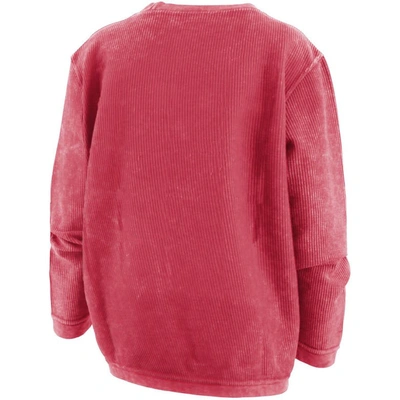 Shop Pressbox Red Georgia Bulldogs Comfy Cord Vintage Wash Basic Arch Pullover Sweatshirt