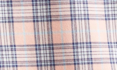 Shop Acne Studios Plaid Organic Cotton Flannel Button-up Shirt In Pink/ Blue