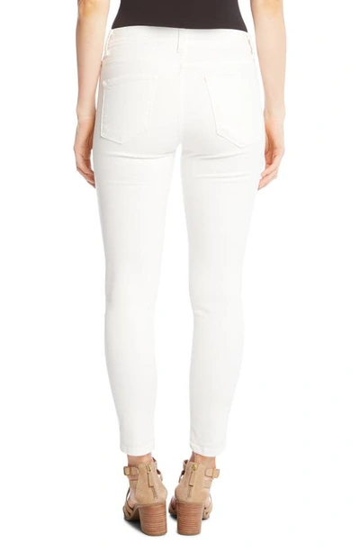 Shop Karen Kane Zuma Stretch Crop Skinny Jeans In White