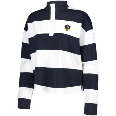 Shop Antigua White La Galaxy Radical Rugby Stripe Long Sleeve T-shirt