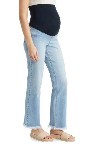 Shop 1822 Denim Over The Bump Relaxed Straight Leg Maternity Jeans In Lizzy