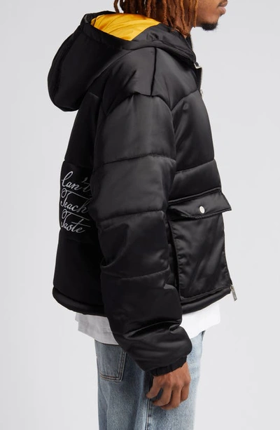 Shop Diet Starts Monday Hooded Puffer Jacket In Black