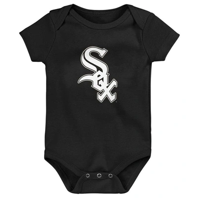 Shop Outerstuff Newborn & Infant Black/white/heather Gray Chicago White Sox Biggest Little Fan 3-pack Bodysuit Set
