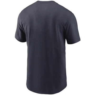 Nike Men's Navy Houston Texans Wordmark Legend Performance T-shirt In Navy