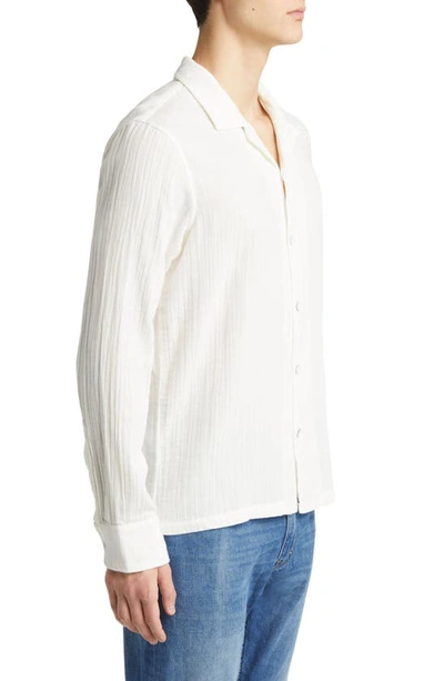 Shop Rag & Bone Avery Resort Gauze Button-up Shirt In White