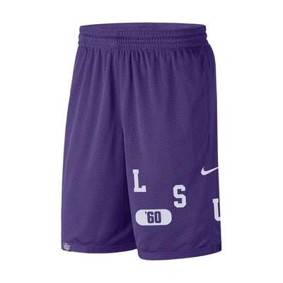 Shop Nike Purple Lsu Tigers Wordmark Performance Shorts