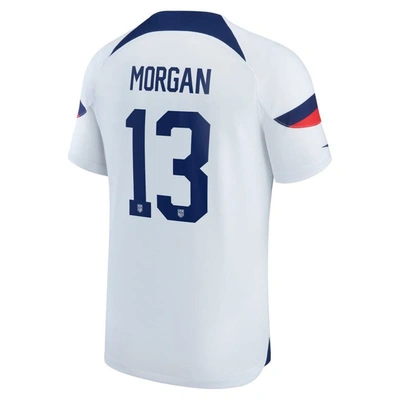 Shop Nike Youth  Alex Morgan White Uswnt 2022/23 Home Breathe Stadium Replica Player Jersey