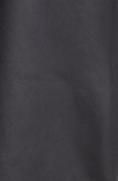 Shop Reformation Veda Tazz Leather Midi Skirt In Black