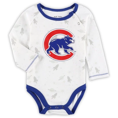 Shop Outerstuff Newborn & Infant Royal/white Chicago Cubs Dream Team Bodysuit Hat & Footed Pants Set