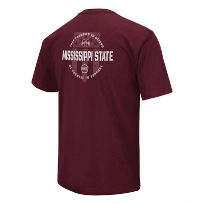 Shop Colosseum Maroon Mississippi State Bulldogs Oht Military Appreciation T-shirt