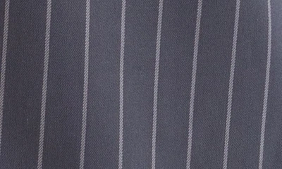 L'agence Madonna Pinstripe Midi Pencil Skirt In Charcoal Pinstripe
