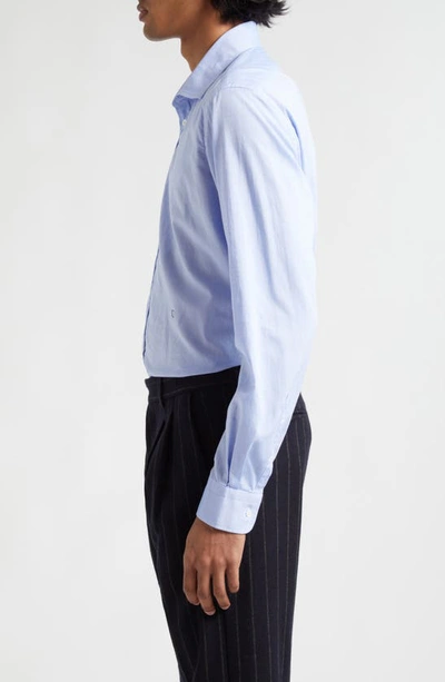 Shop Massimo Alba Genova Cotton Oxford Button-up Shirt In Azzurro