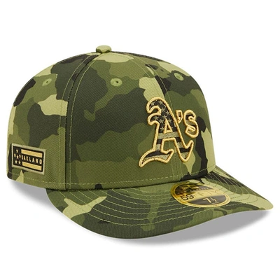 Shop New Era Camo Oakland Athletics 2022 Armed Forces Day On-field Low Profile 59fifty
