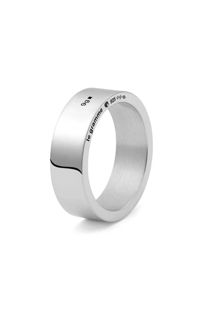 Shop Le Gramme Ribbon 9g Sterling Silver Band Ring
