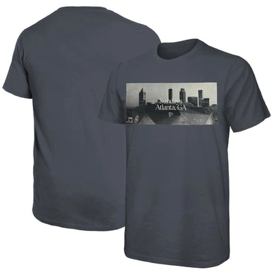 Shop Majestic Threads Gray Atlanta Falcons Sundays Skyline T-shirt