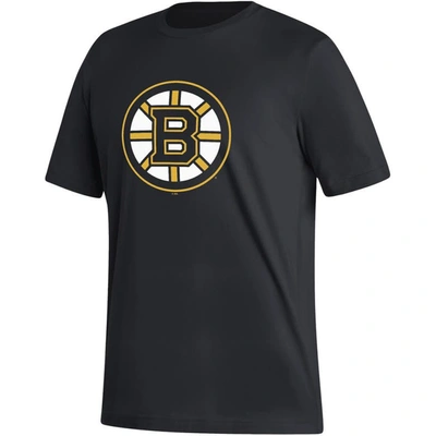 Shop Adidas Originals Adidas David Pastrnak Black Boston Bruins Fresh Name & Number T-shirt
