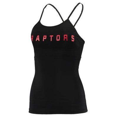 Shop Qore Black Toronto Raptors Dual Team Tank Top