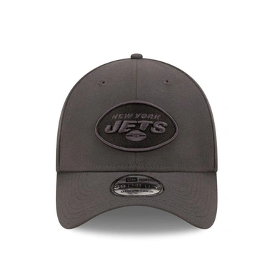 Shop New Era Graphite New York Jets Classic 39thirty Flex Hat