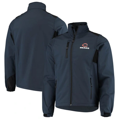 Dunbrooke Navy Chicago Bears Circle Softshell Fleece Full-zip Jacket In Navy