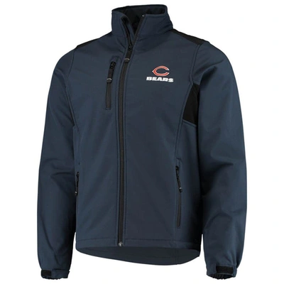 Dunbrooke Navy Chicago Bears Circle Softshell Fleece Full-zip Jacket In Navy
