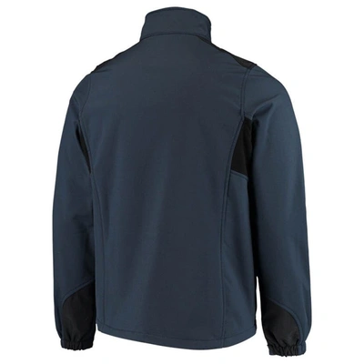 Dunbrooke Navy Chicago Bears Circle Softshell Fleece Full-zip Jacket In Navy