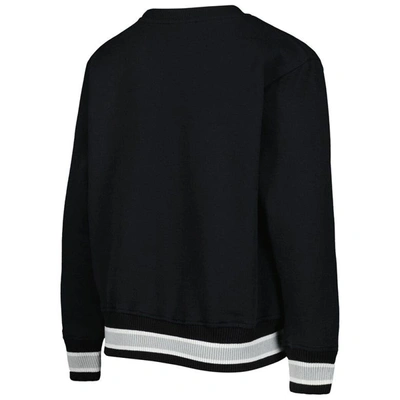 Shop Outerstuff Youth Black Vegas Golden Knights Classic Blueliner Pullover Sweatshirt