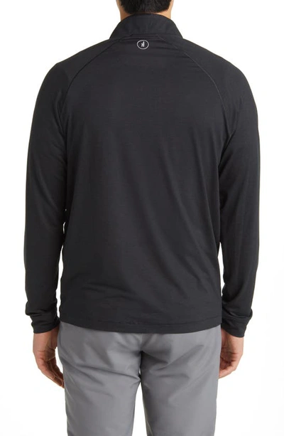 Shop Johnnie-o Freeborne Prep-formance Quarter Zip Pullover In Black