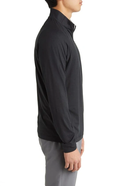 Shop Johnnie-o Freeborne Prep-formance Quarter Zip Pullover In Black