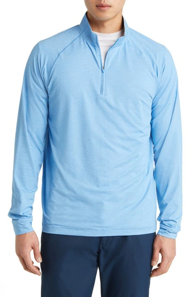 Shop Johnnie-o Freeborne Prep-formance Quarter Zip Pullover In Maliblu