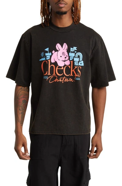 Shop Checks Imagination Graphic T-shirt In Liquorice
