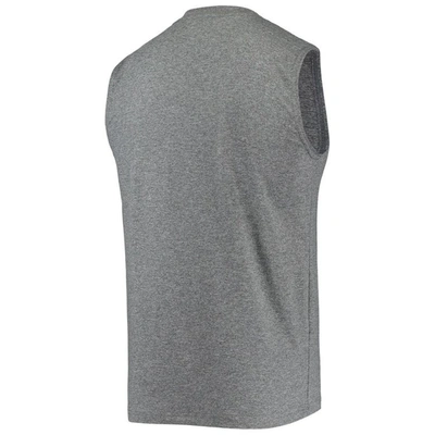 Shop New Era Heathered Gray Chicago White Sox Muscle Tank Top