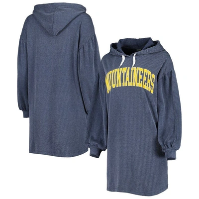 Shop Gameday Couture Navy West Virginia Mountaineers Game Winner Vintage Wash Tri-blend Dress